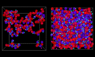 Figure 1. Epoxy Resin Cross Link Using the Coarse Grained Model