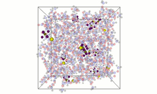 Fig.2 Simulation system of bulk state.