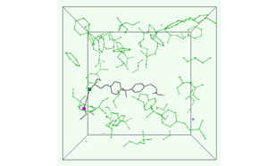 Fig. 2 Simulation of crosslinking reaction