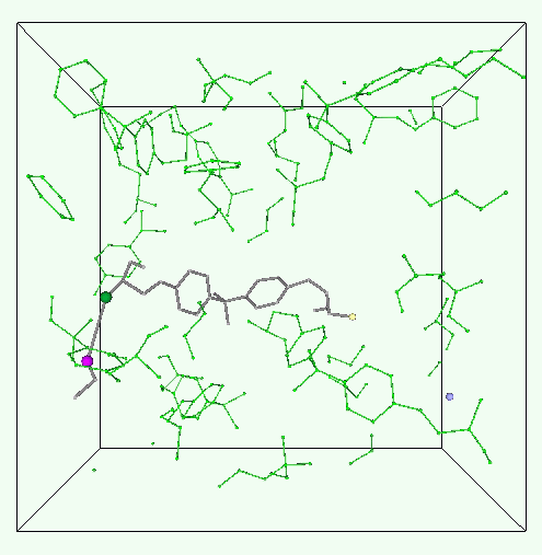 Simulation of crosslinking reaction