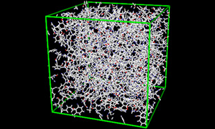 Fig.2 Structure of a cross-linked phenolic resin.