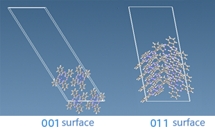 Fig. Surface structure of copper phthalocyanine
