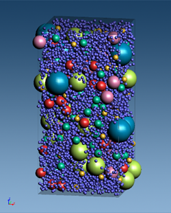 Figure1. Initial particle structure calculated with J-OCTA's RVE modeler
