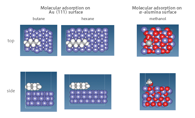 Figure 1　The calculation model of adsorption energy for SIESTA
