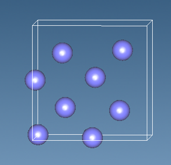 Figure 1. The calculation model of Si crystal