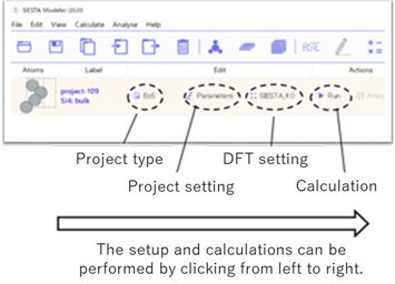 Fig 1.  Features of the SIESTA modeler